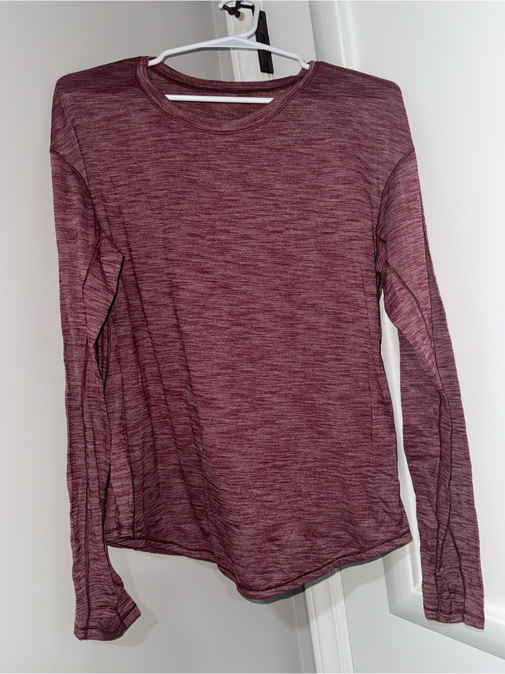 lululemon athletica Marled Long-Sleeve Tee - Berry Heather